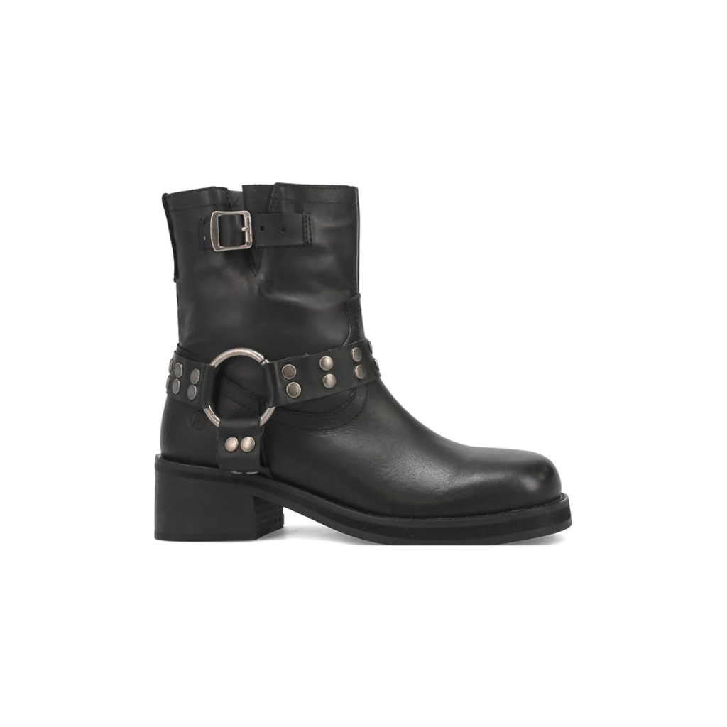 Dingo DI221 Anarchy Women’s Leather Ankle Bootie, Black