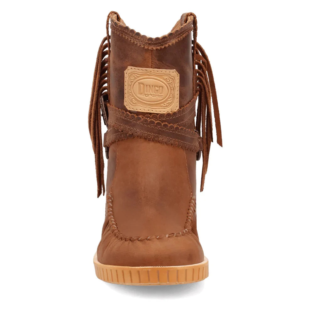 Dingo Montauk Di2224-BRO Women’s Leather Western Boots - Brown