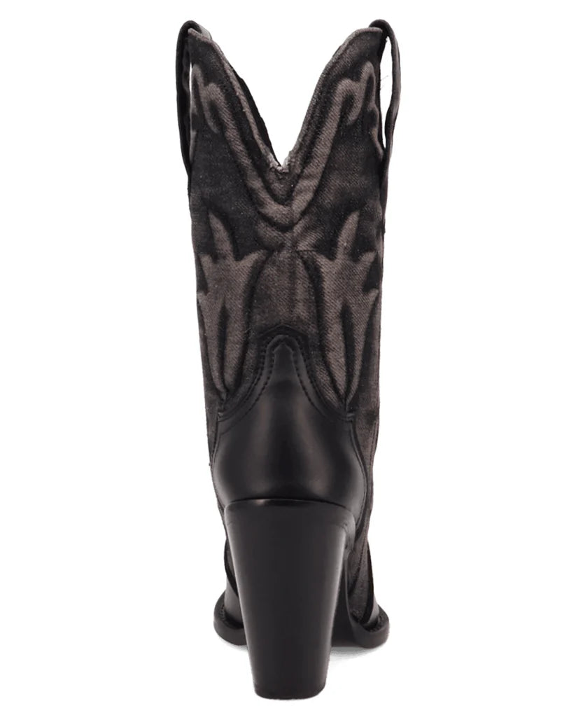 Dingo Di2247-BLA Women’s Tipsy Black Leather Western Boots – Cowgirl Boots