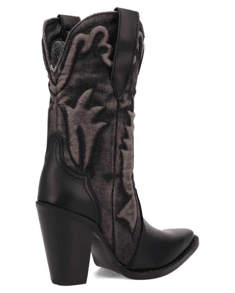 Dingo Di2247-BLA Women’s Tipsy Black Leather Western Boots – Cowgirl Boots
