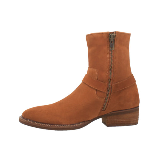 Dingo Men’s Calgary Di296-WHI Square Toe Ankle Boot – Whiskey