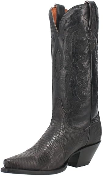 Dan Post 3008 Womens 13" Charcoal Drifter Lizard Snip Toe Boot