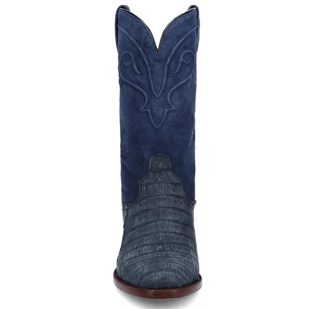 Dan Post – Alvis Men’s Blue Caiman Western Boot – DP3101 – Exotic Cowboy Style