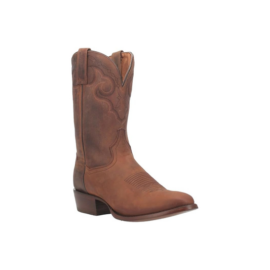 Dan Post DP3230 Men’s Simon Embroidered Round Toe Mid-Calf Boots, Brown