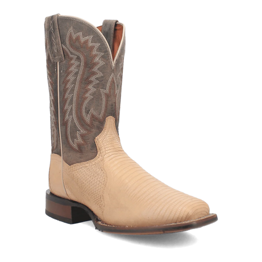 Dan Post Men’s MFDP4182 Barrett Genuine Lizard Square Toe Western Boots Sand