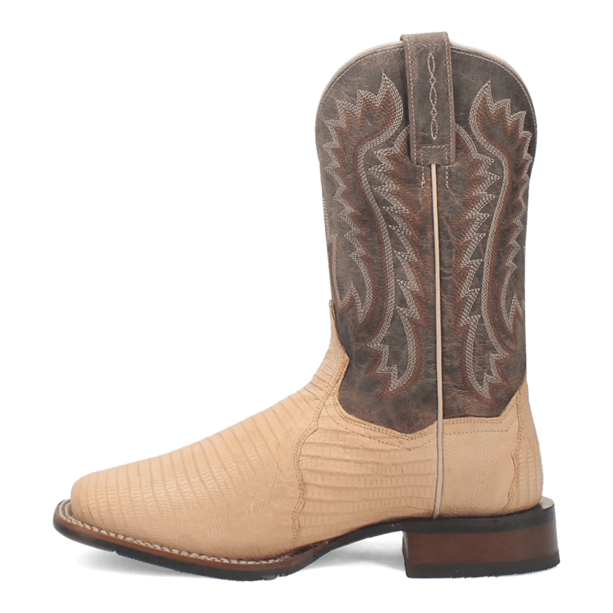 Dan Post Men’s MFDP4182 Barrett Genuine Lizard Square Toe Western Boots Sand