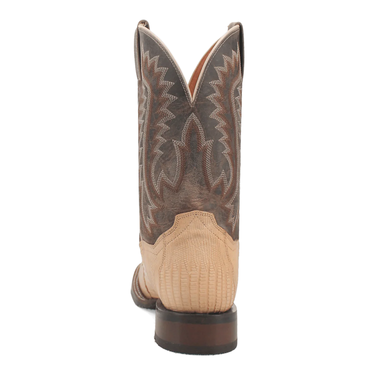 Dan Post Men’s MFDP4182 Barrett Genuine Lizard Square Toe Western Boots Sand