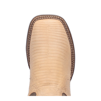 Dan Post Men’s MFDP4182 Barrett Genuine Lizard Square Toe Western Boots Sand
