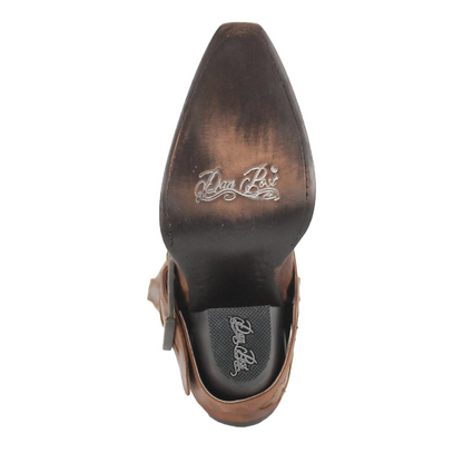 Dan Post Women’s MFDP4205 Sydney Vintage Brown Snip Toe Cowgirl Boots