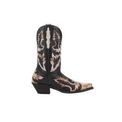 Dan Post Paloma MFDP4346 Women's Black & Distressed White Snip Toe Western Boots