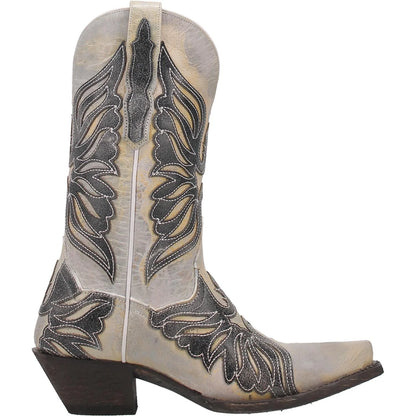 Dan Post Ndulgence DP4347-BK Women's Black & White Western Boots