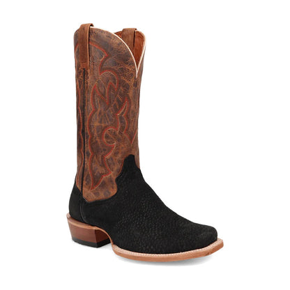 Dan Post DP5024 Men’s Carpincho Black & Brown Cutter Toe Cowboy Boots – Western Boots
