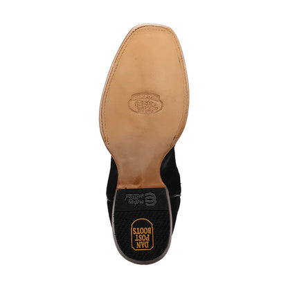 Dan Post DP5024 Men’s Carpincho Black & Brown Cutter Toe Cowboy Boots – Western Boots