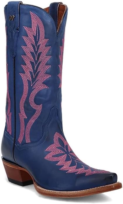 Dan Post 5113 Womens Rochelle Western Blue Snip Toe Boot