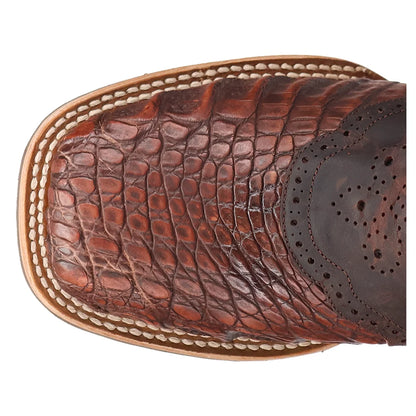 Dan Post DP5182 Men's Egan Caiman Embroidered Pull On Square Toe Cowboy Boots