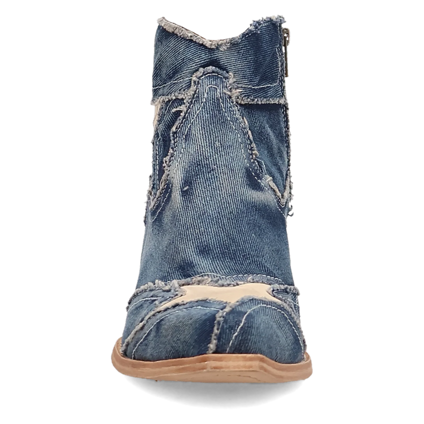 Dan Post DP7109 Women's Stardust Denim Bootie Western Boots Size 7 Medium