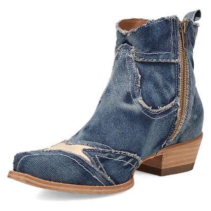Dan Post DP7109 Women's Stardust Denim Bootie Western Boots
