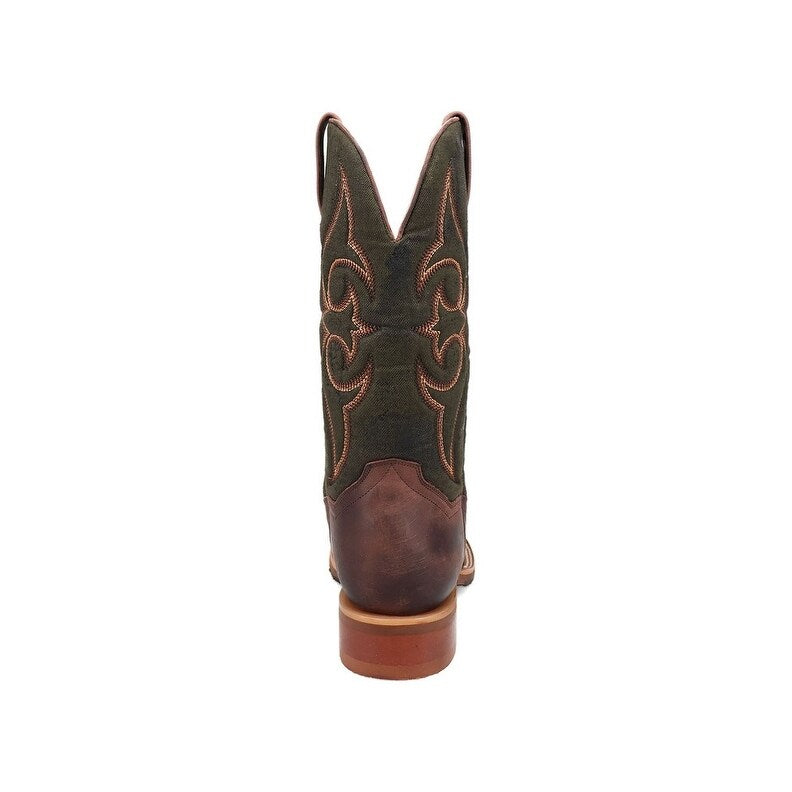Dan Post Jenks DP5019 Men’s Brown Leather Square Toe Western Boots