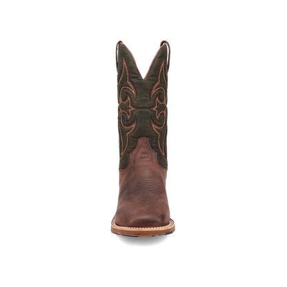 Dan Post Jenks DP5019 Men’s Brown Leather Square Toe Western Boots
