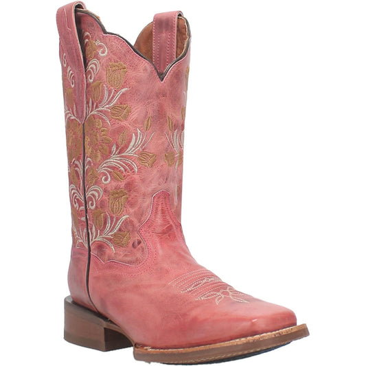 Dan Post DP4945 Women's Athena Floral Embroidered Broad Square Toe Western Performance Boots