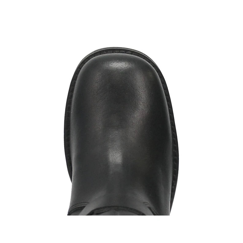 Dingo Harlee Di210-BLA Women’s Leather Round Toe Harness Boots - Black