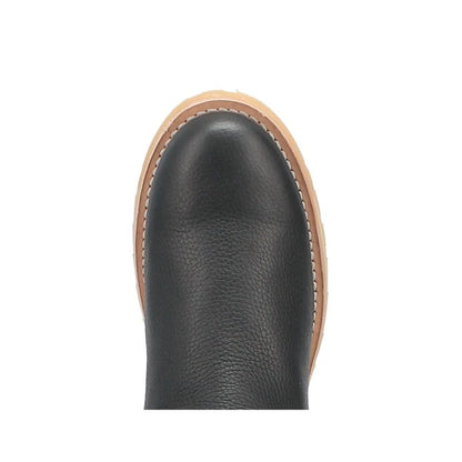 Dingo Dust Bowl Di605-BLA Men’s Leather Round Toe Pull-On Western Boots