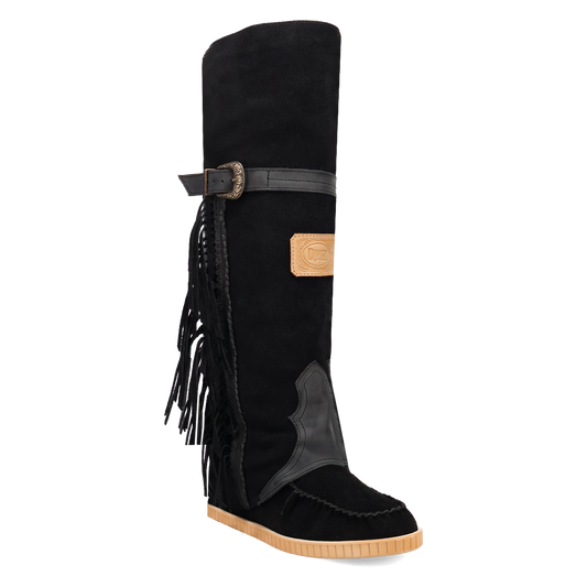 Dingo Lakota Di2192-BLA Men’s Black Leather Western Boots - Black