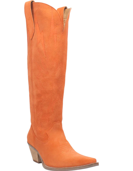 Dingo Di597-ORA Thunder Road Women's Orange Western Boots
