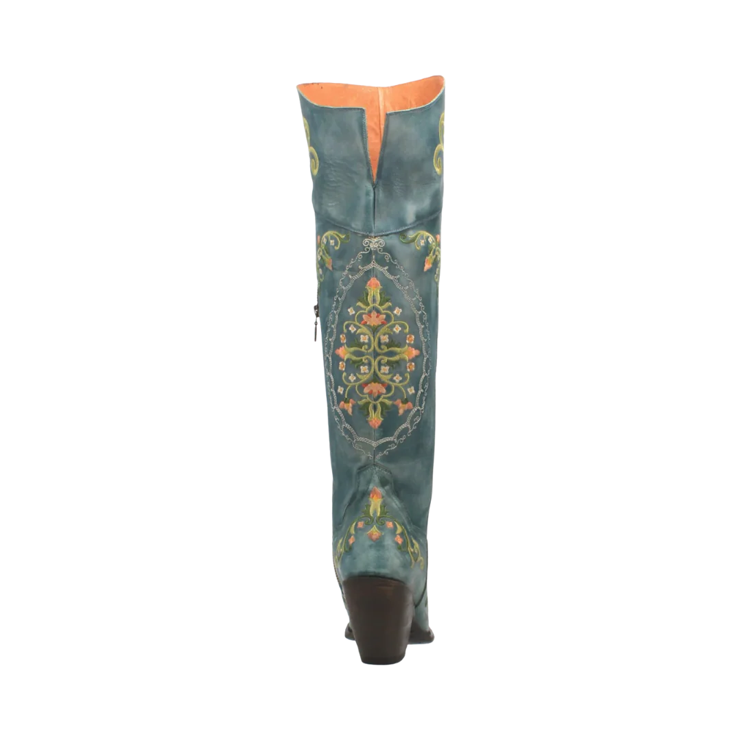Dan Post DP3271 Women's Flower Child Turquoise Western Boots