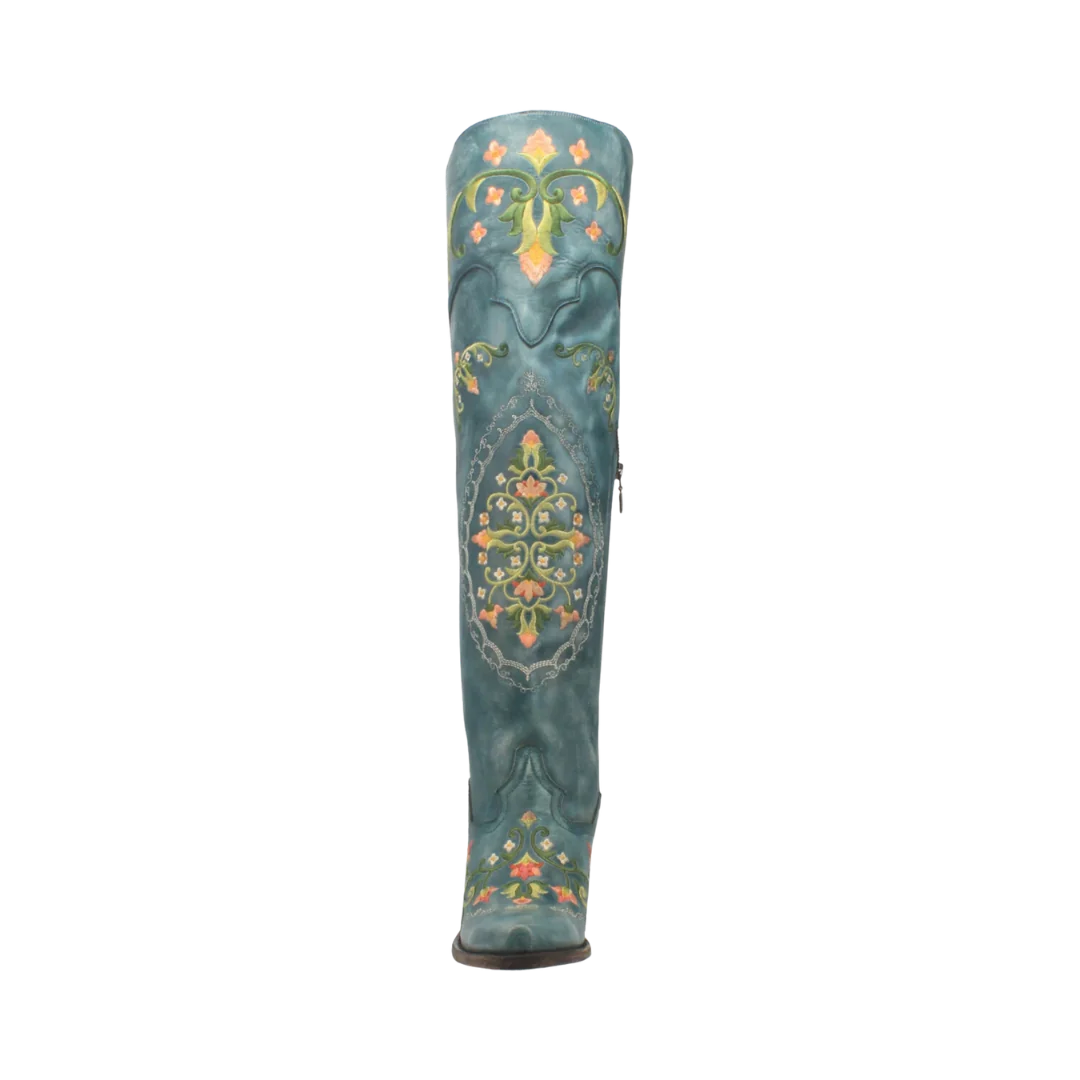 Dan Post DP3271 Women's Flower Child Turquoise Western Boots
