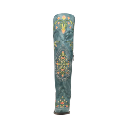 Dan Post DP3271 Women's Flower Child Turquoise Western Boots