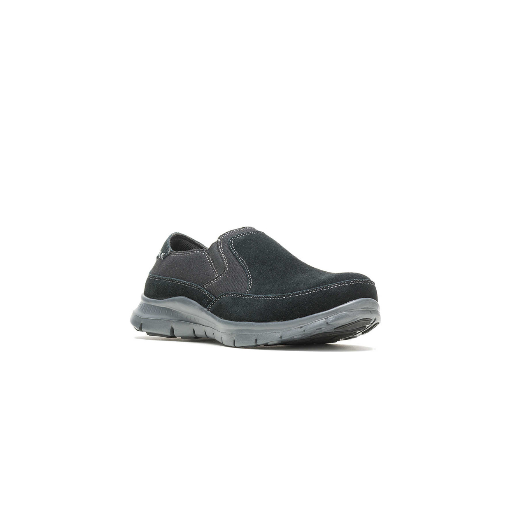 Hytest K10112 Blake Men’s Steel Toe Slip-On Work Shoe, Grey, 8 M