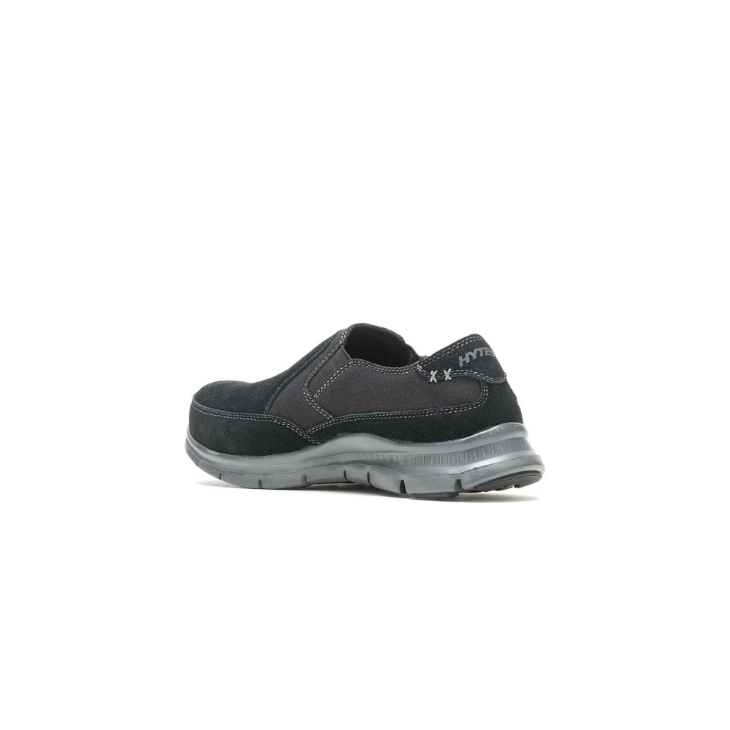 Hytest K10112 Blake Men’s Steel Toe Slip-On Work Shoe, Grey, 8 M