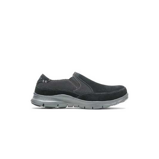 Hytest K10112 Blake Men’s Steel Toe Slip-On Work Shoe, Grey, 8 M