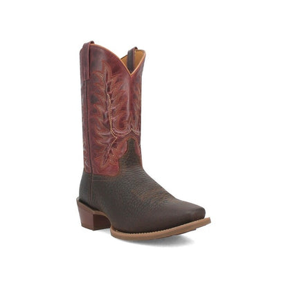 Laredo Kent L68312 Men’s 12" Leather Cowboy Boots – Brown/Red