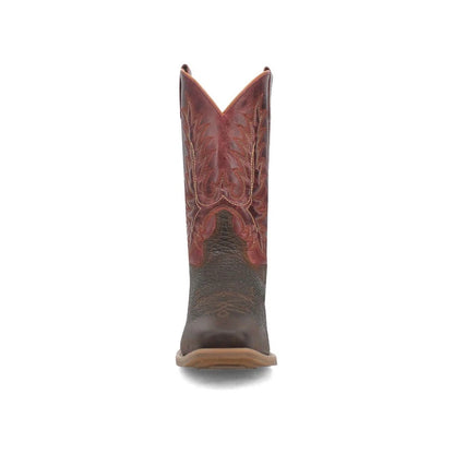 Laredo Kent L68312 Men’s 12" Leather Cowboy Boots – Brown/Red
