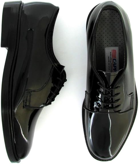 Capital 90022 Mens Black Oxford Poromeric Air-Lite Uniform Shoe