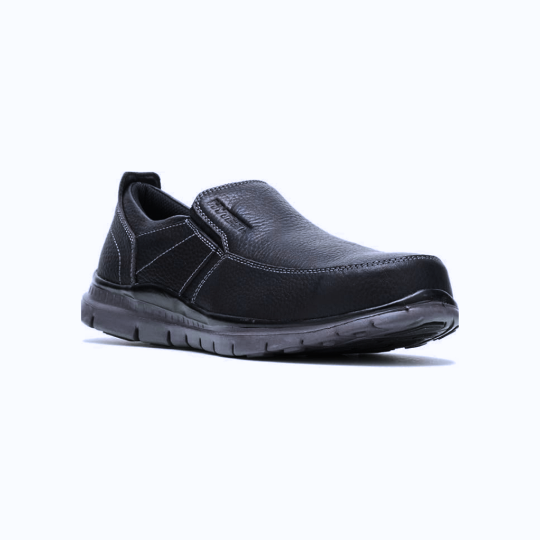 Hytest – Porter Men’s Steel Toe Slip-On Work Shoe – K10180 – Black – Safety Work Footwear