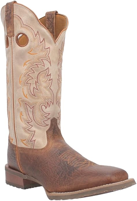 Laredo Peete L7991 Men’s 13" Leather Cowboy Boots – Rust