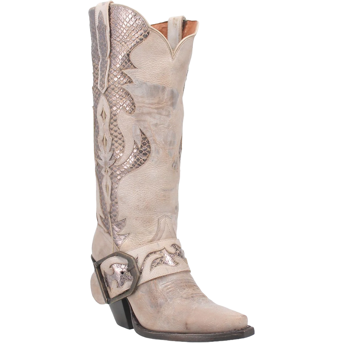 Dan Post DP4204 Women's Sydney White Leather Western Boots