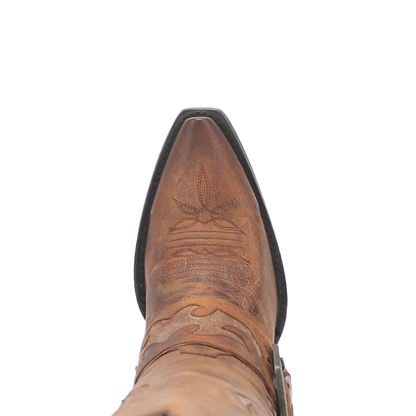 Dan Post Women’s MFDP4205 Sydney Vintage Brown Snip Toe Cowgirl Boots