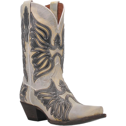 Dan Post Ndulgence DP4347-BK Women's Black & White Western Boots