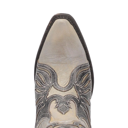 Dan Post Ndulgence DP4347-BK Women's Black & White Western Boots