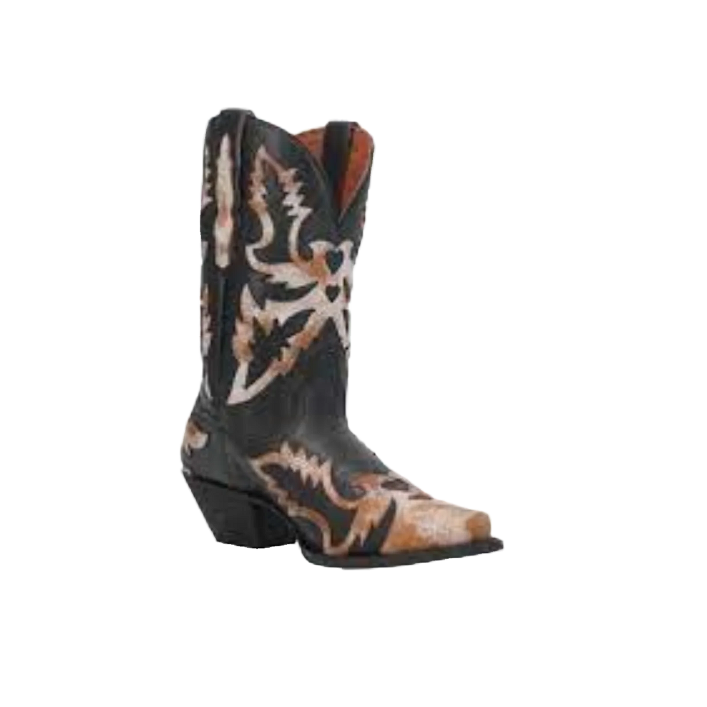 Dan Post Paloma MFDP4346 Women's Black & Distressed White Snip Toe Western Boots