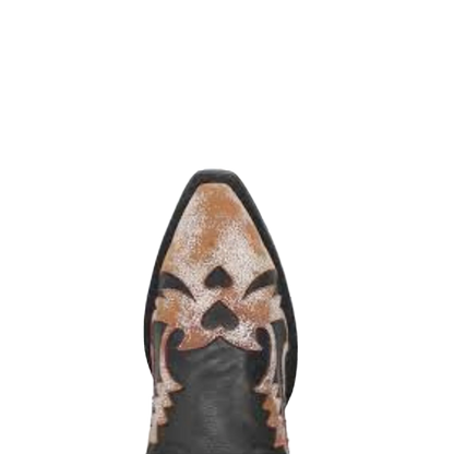 Dan Post Paloma MFDP4346 Women's Black & Distressed White Snip Toe Western Boots