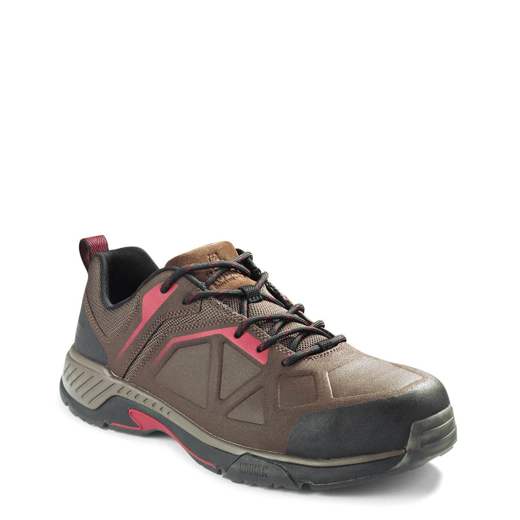 Kodiak KD0A4NKYA34 Men's LKT1 Dark Brown/Red Composite Toe Hiker Safety Work Shoe