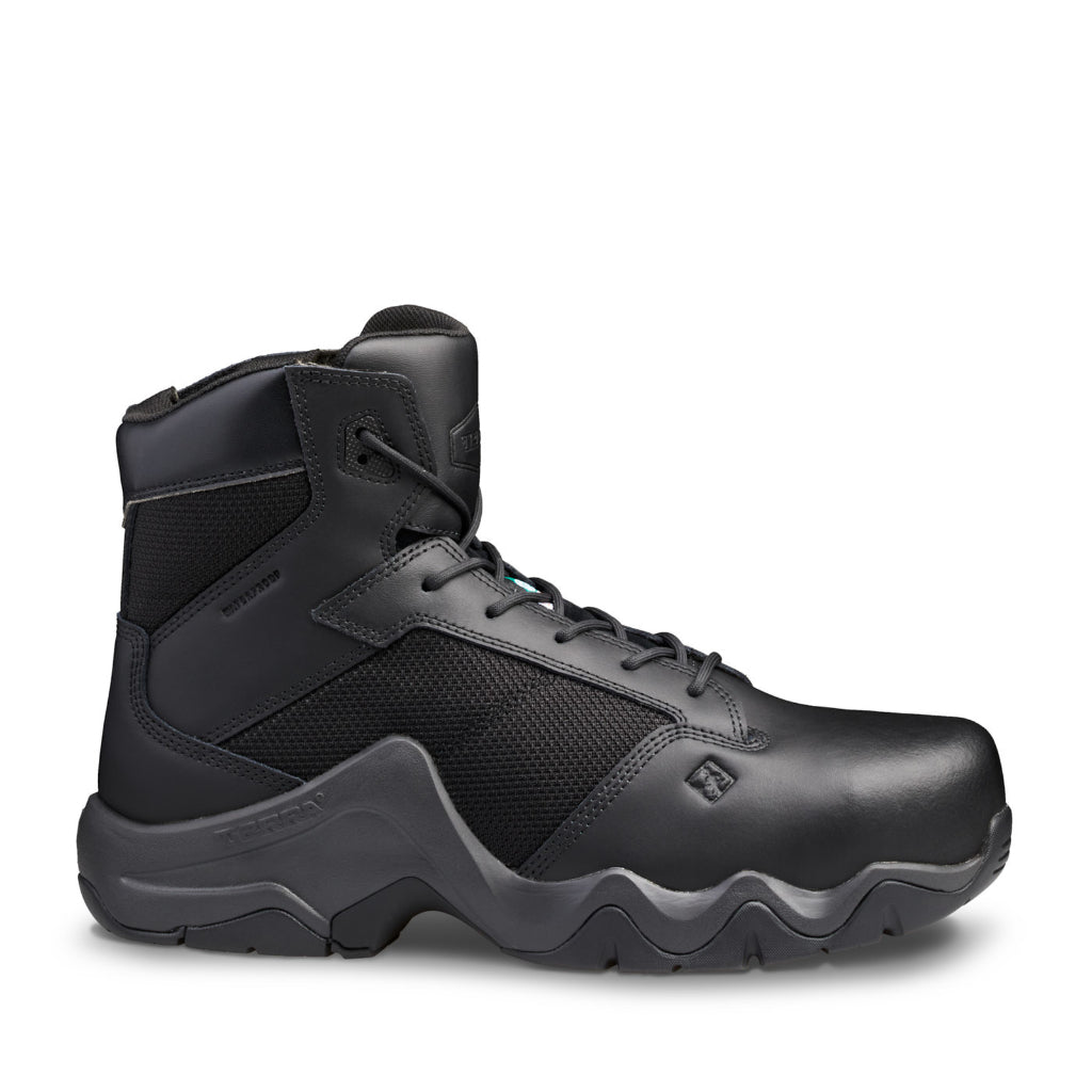 Terra TR0A4NRYBLK Men's EKG Stealth 6 Inch Waterproof Nano Composite Toe Safety Work Boot - Black