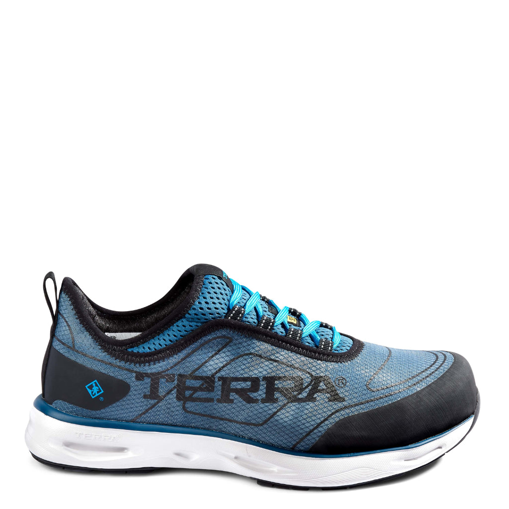 Terra TR0A4NS2IE0 Men's Lites Low Nano Composite Toe Athletic Safety Work Shoe - Baltic Blue