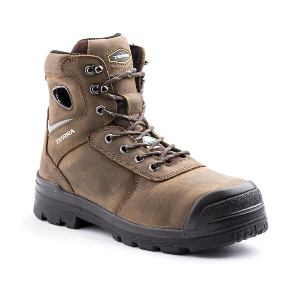 Terra TR104004DWX Men's Marshal 6 Inch Composite Toe Safety Boot - Brown