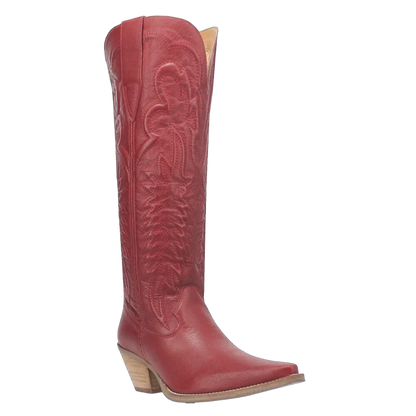 Dingo Raisin Kane DI167-RED Women's Leather Western Boots – Red